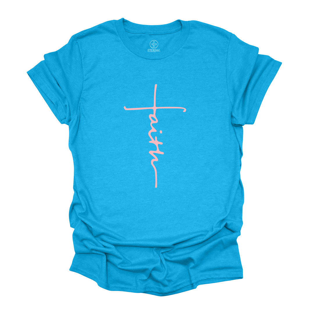 Faith Cross Tee Eternal Light Co