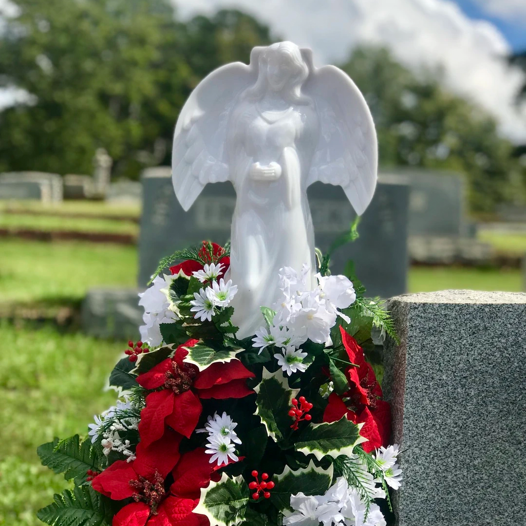 Angel solar discount lights for cemetery