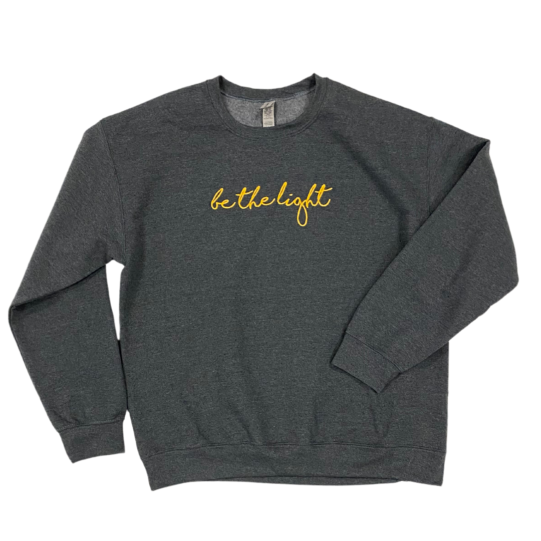 Be The Light Embroidered Sweatshirt