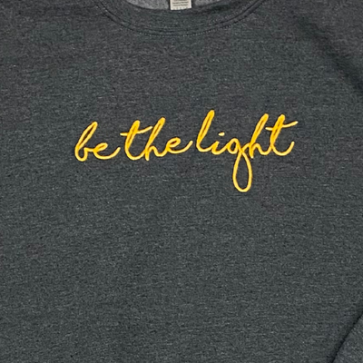Be The Light Embroidered Sweatshirt