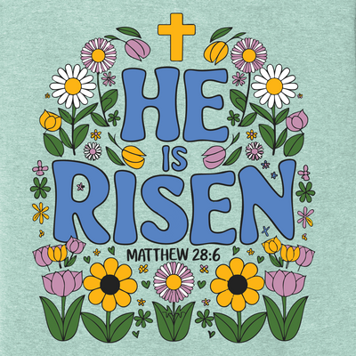 He Is Risen Retro Tee