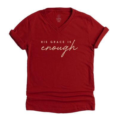 His Grace Is Enough Vneck