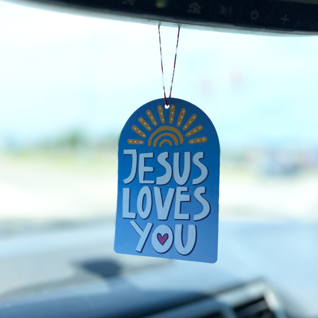 Jesus Loves You Air Freshener