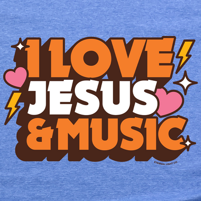 Love Jesus and Music Tee
