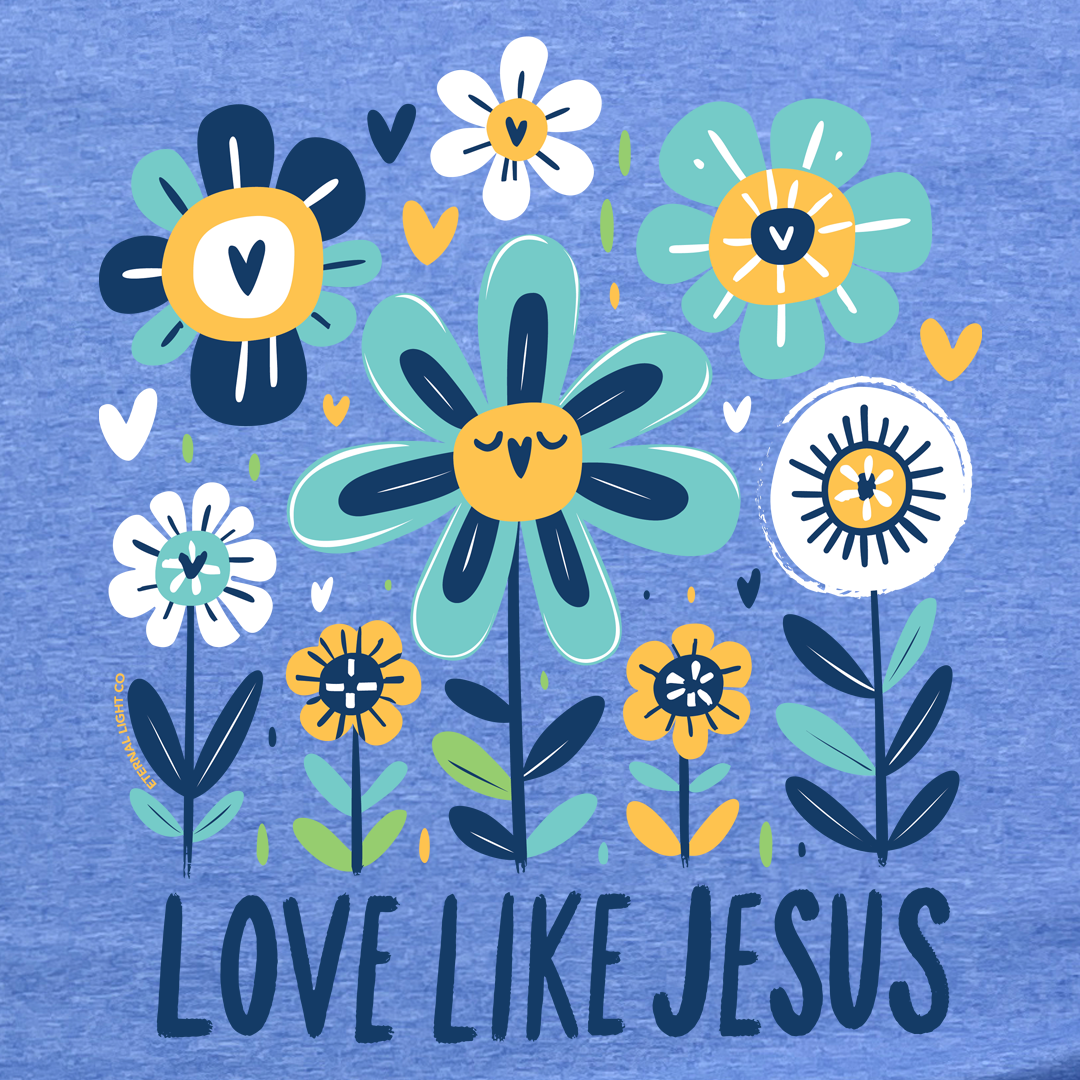 Love Like Jesus Flowers Tee