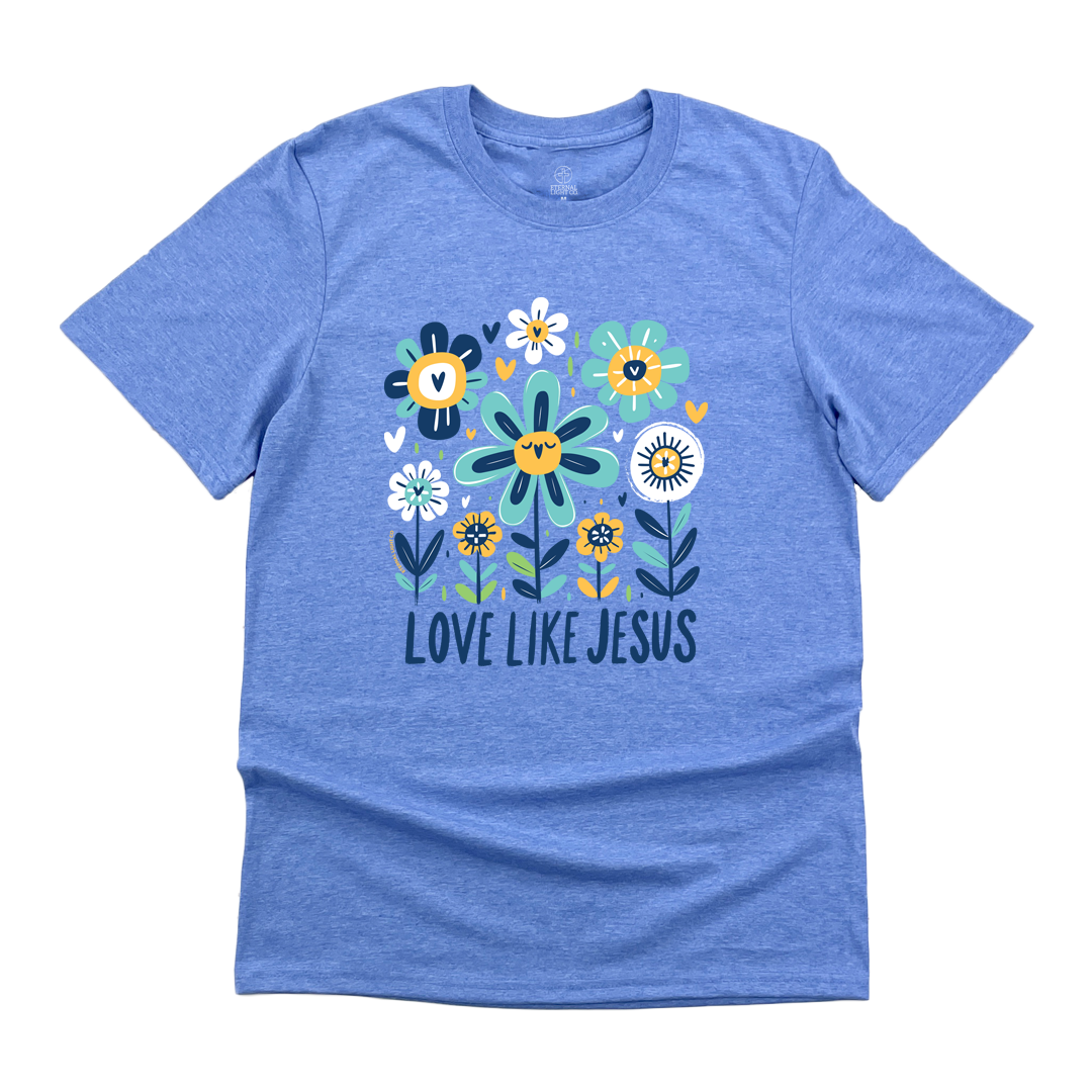 Love Like Jesus Flowers Tee
