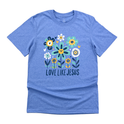 Love Like Jesus Flowers Tee