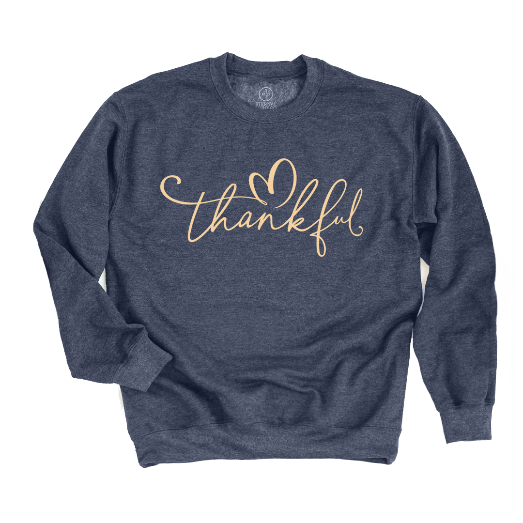Thankful Script Sweatshirt
