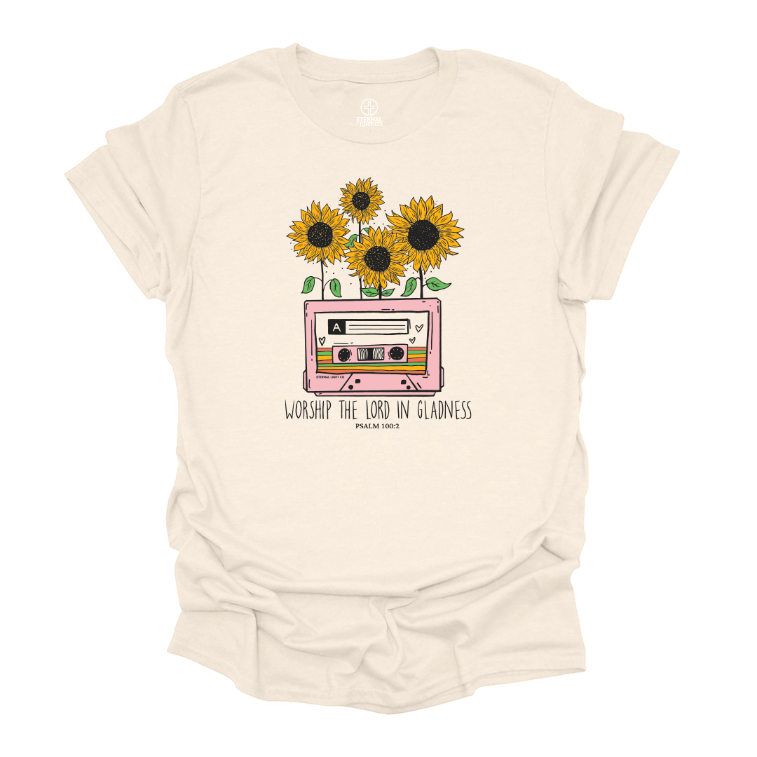 Worship in Gladness Sunflower Tee