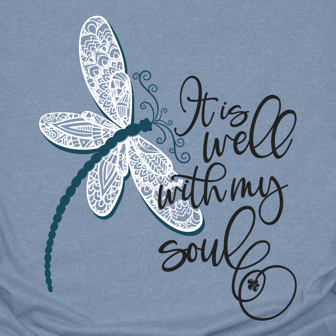 It Is Well Dragonfly Tee