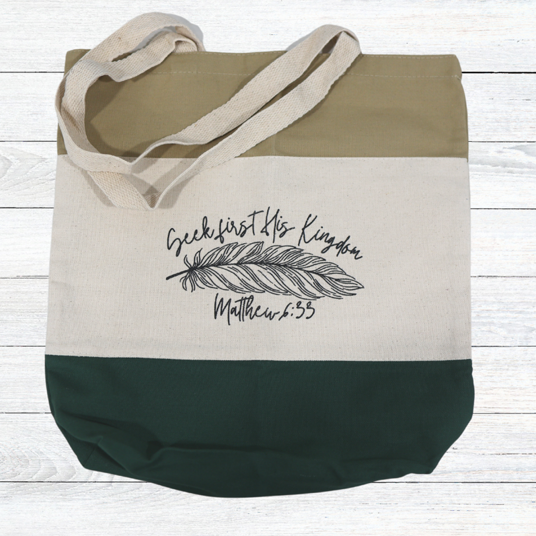Seek First His Kingdom Tote