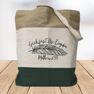 Seek First His Kingdom Tote