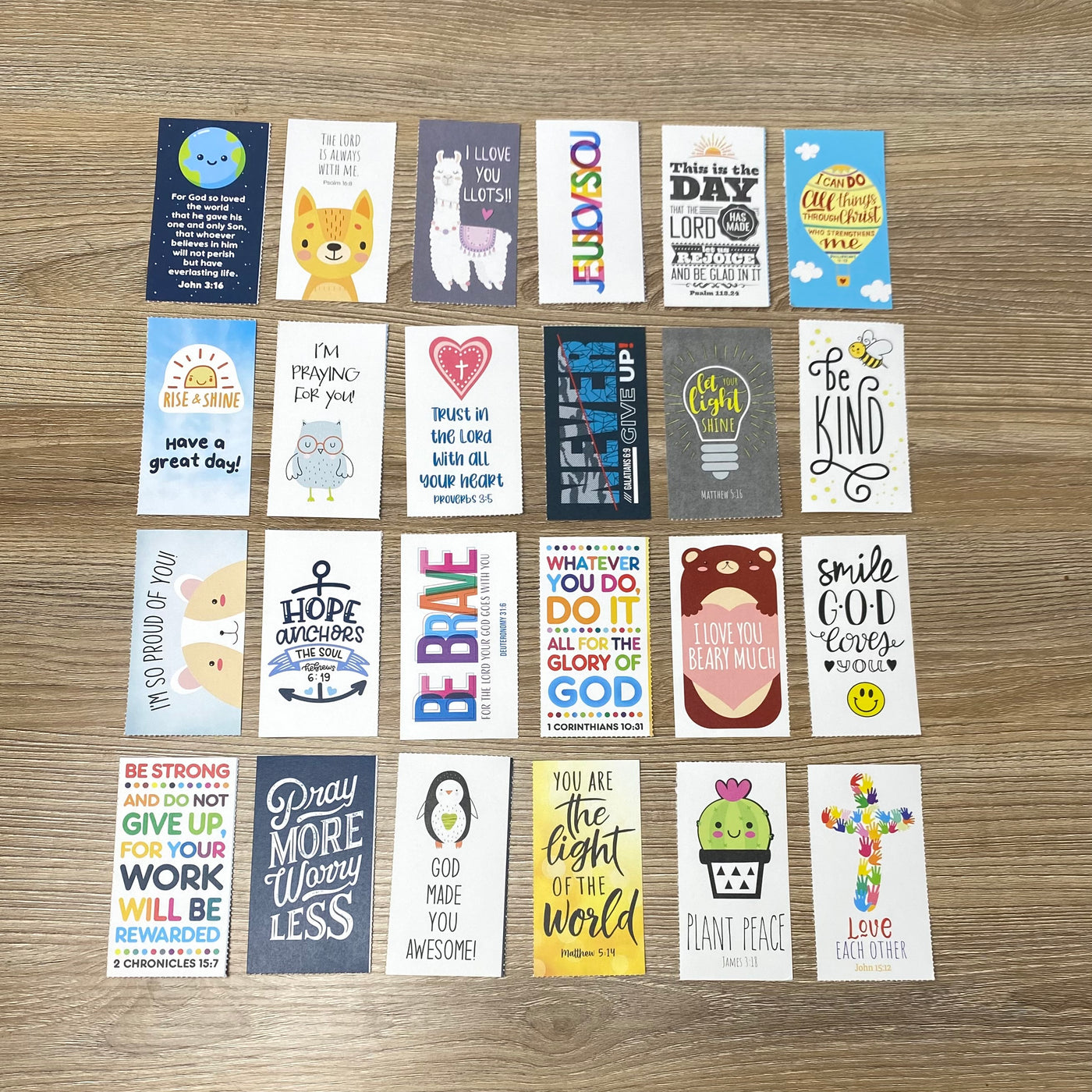 Christian Encouragement Card Set - Kids Pack