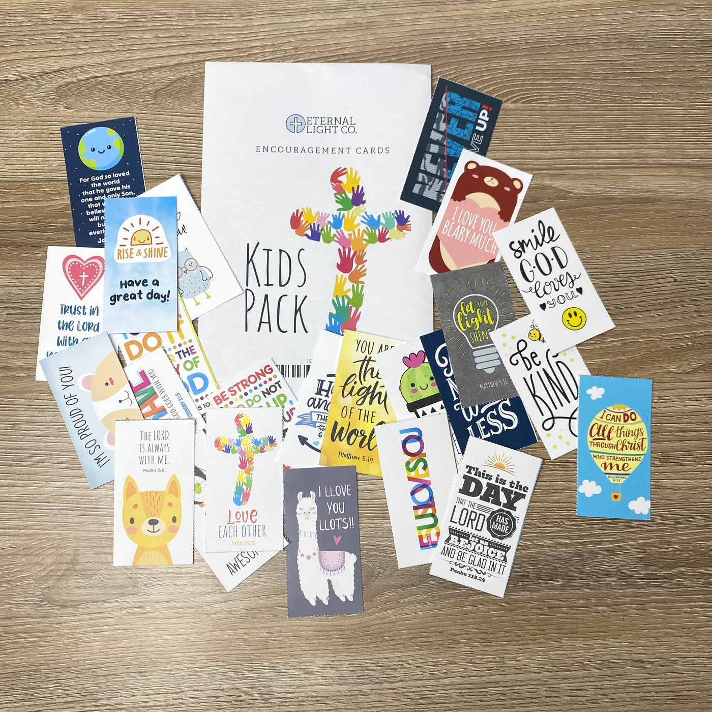 Christian Encouragement Card Set - Kids Pack