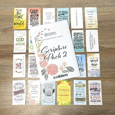 Christian Encouragement Card Set - Scripture Pack 2