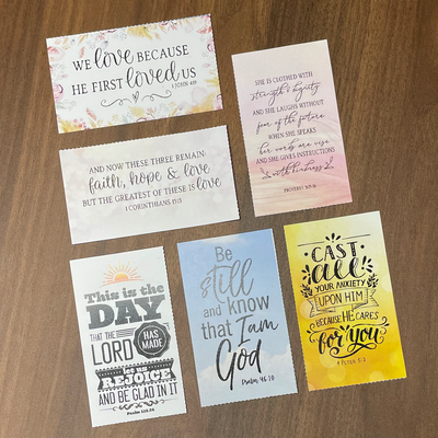 Christian Encouragement Card Set - Scripture Pack 1